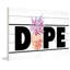 « dope ananas » par diana alcala, reproduction d’art sur bois blanc-22480997