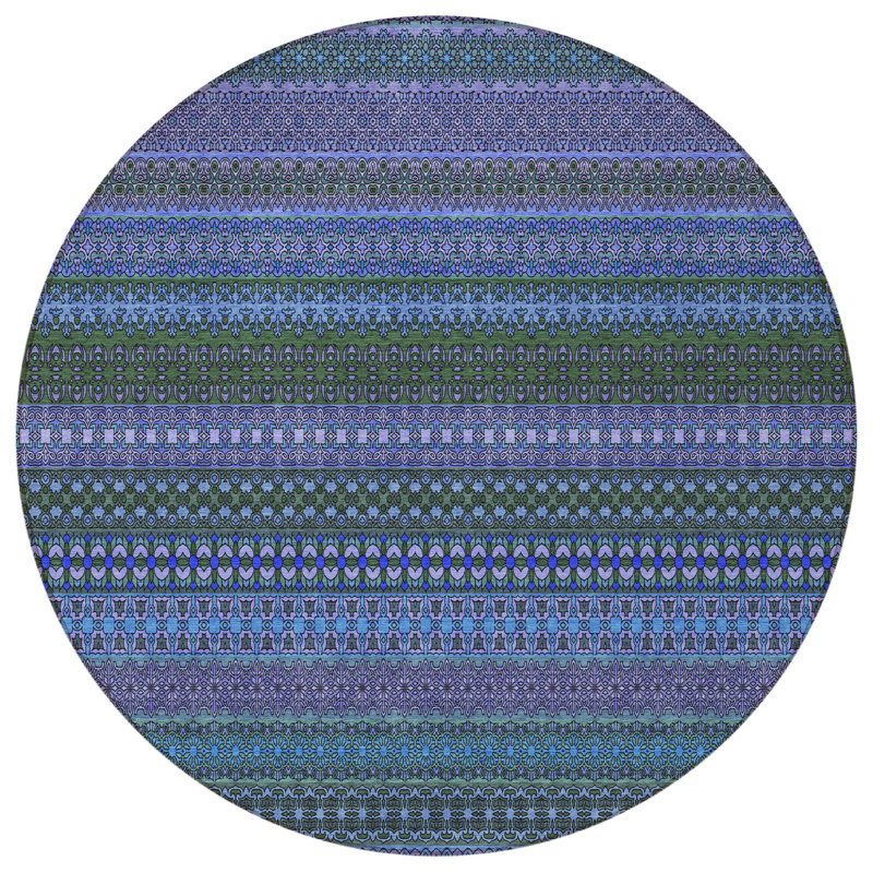 Tapis d'intérieur rond 8 po