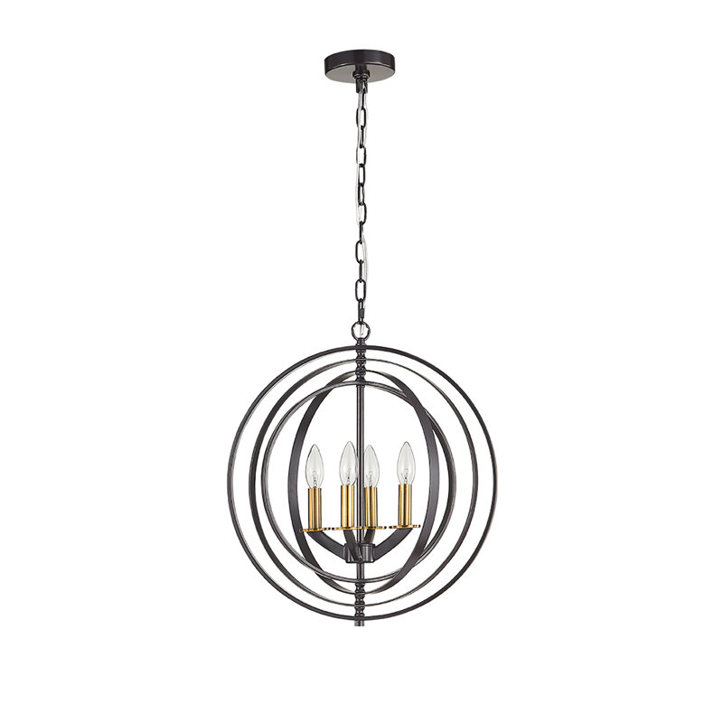 Luminaire suspendu sphère 4 lumières