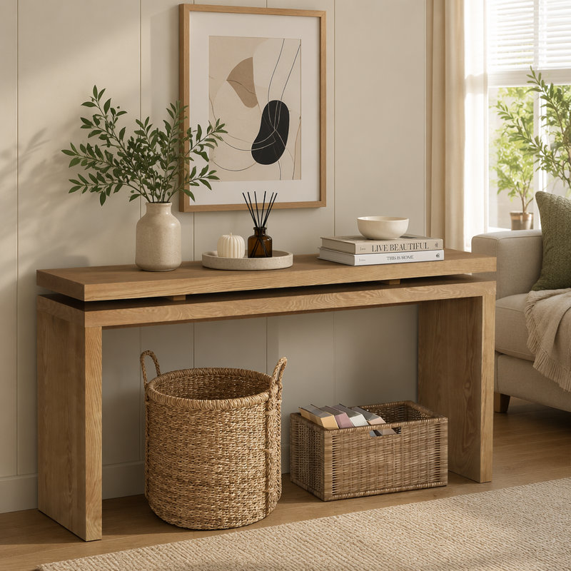 Console 60 po, Antique Brown