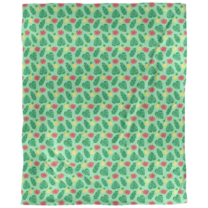 Tissu tropical, Vert, L 54 po x l 36 po, Lin huître palazzo