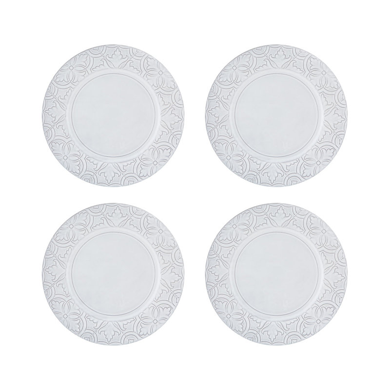 Rua Nova Earthenware Dinner Plate, Antique White