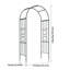 231cm H x 115cm W Iron, Metal Arched Trellis