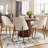 Upholstered Dining Chair with Metal Legs-623811525