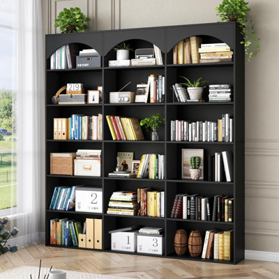 Triple Wide Bookcase 71''X 59''X 9.25''