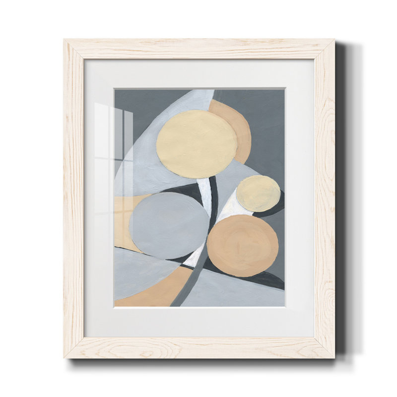 Like A Waterfall I - Painting, White Framed Paper, 24" H x 18" W x 1.5" D, White
