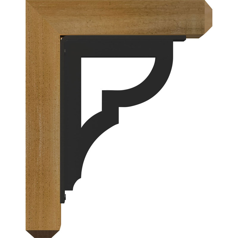 Support triple Ironcrest de 4 po Bradford, H 14 po x P 11 1/2 po, Cèdre rouge de l'Ouest l 4 po x T 2 po (sciage br
