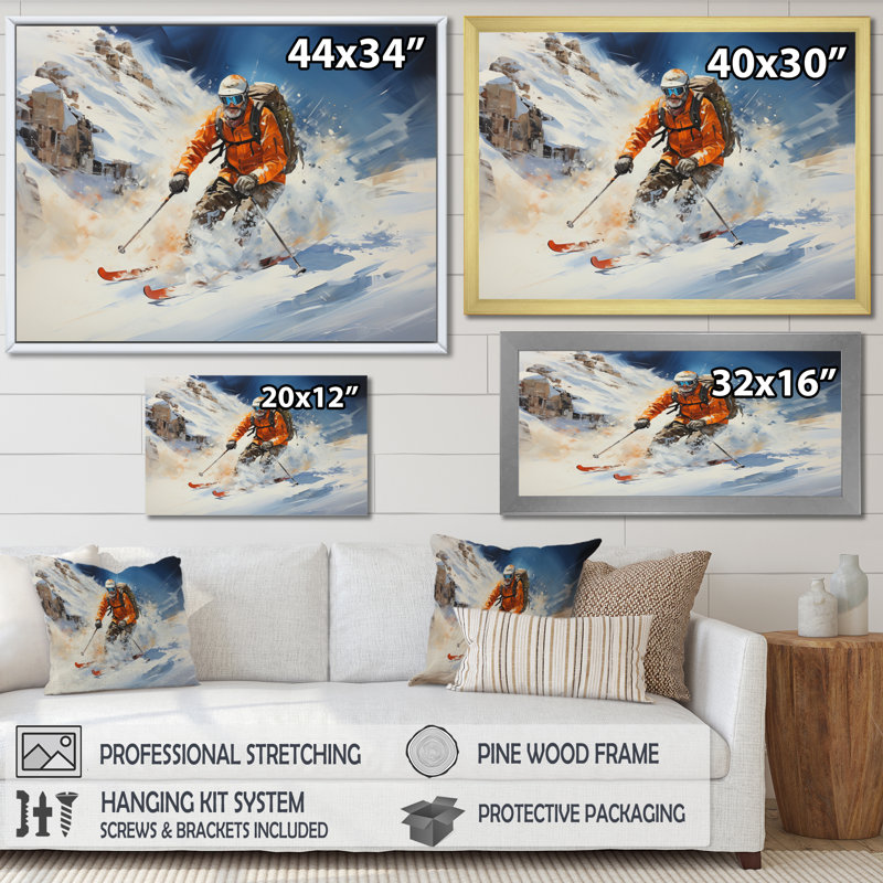 Canada Whistler Adventure IV - reproduction sur toile, H 30 po x l 40 po x P 1,5 po, Toile tendue