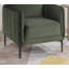 Chaise d'appoint élégante avec pieds en métal