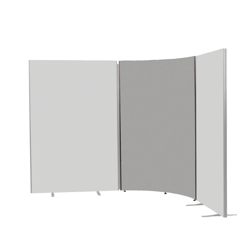 Wood Partition, Light Grey, 122.5cm H x 180cm W x 3cm D