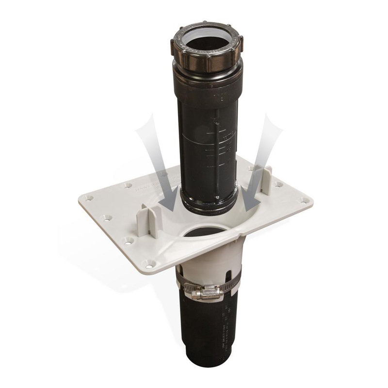 DRAIN ENSEMBLE F2 ABS POUR, Noir / blanc cassé