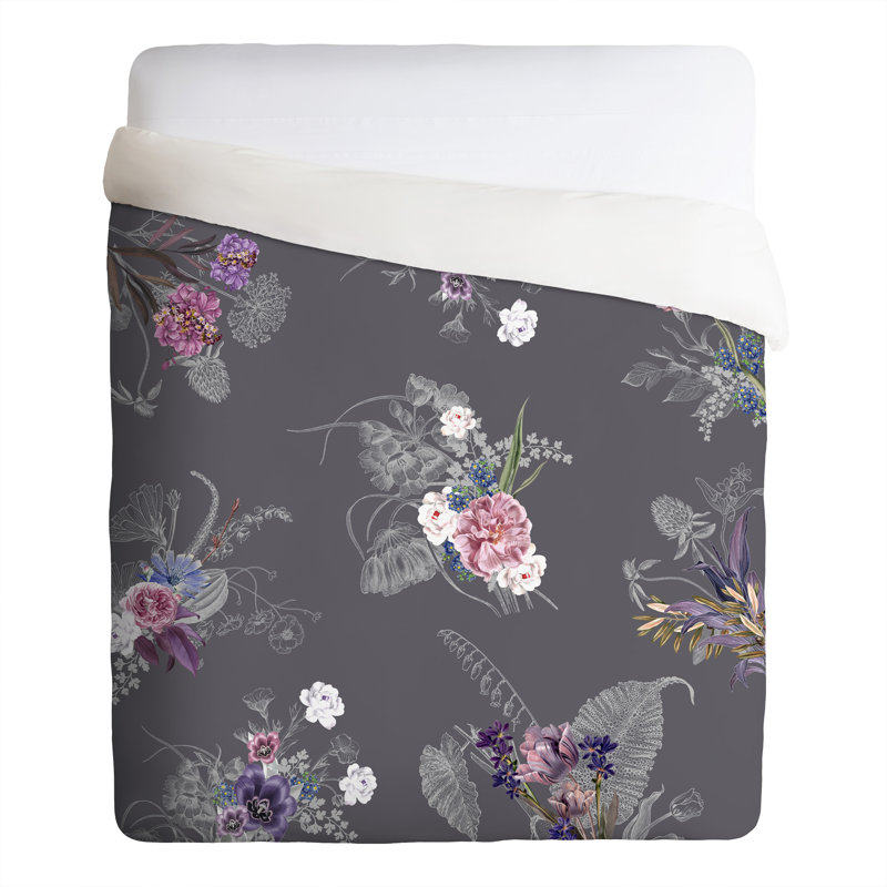 Ensemble d’abolina iveta, Anthracite, Édredon pour très grand lit + 2 très grandes ta