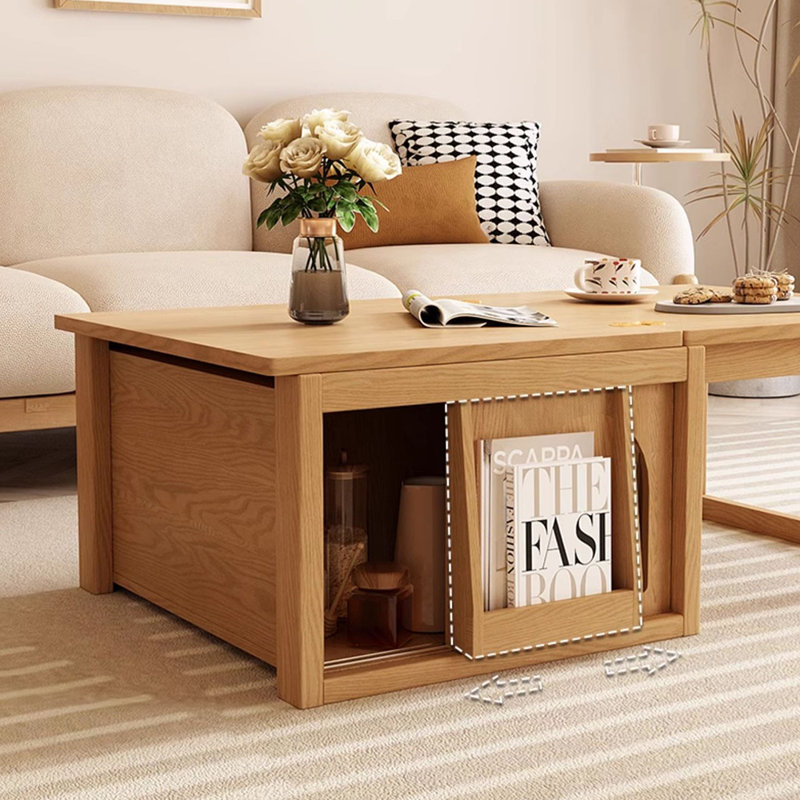 Table basse moderne simple en bois massif