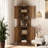 64.7''H Corner Cabinet with Rattan Door