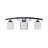 3 - Light Dimmable Fluted Opal Glass Vanity Light
