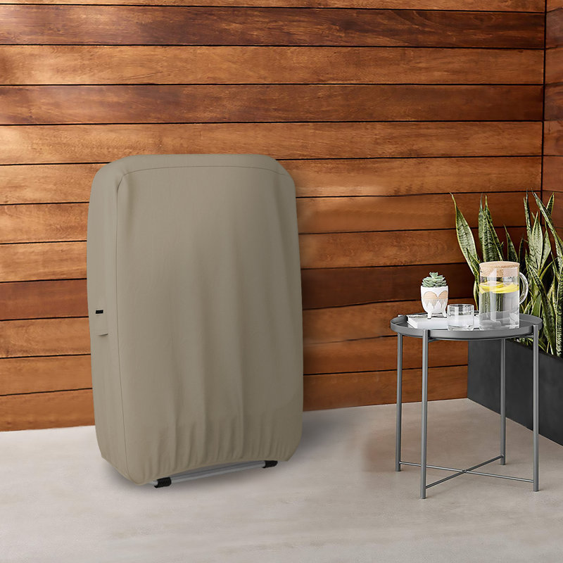 Outdoor High Density Multipurpose Waterproof Folding Chair Cover,UV Resistant Zero Gravity Chair Cover, Beige