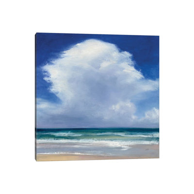 Beach Clouds II by Julia Purinton - Wrapped Canvas Painting