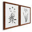 Inky Botanical I - Ensemble de 2 peintures sur toile encadrées-539907599-539907598