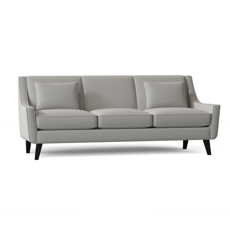 Gros Upholstered 85'' Sofa, Gypsy Vapor Performance Microfiber