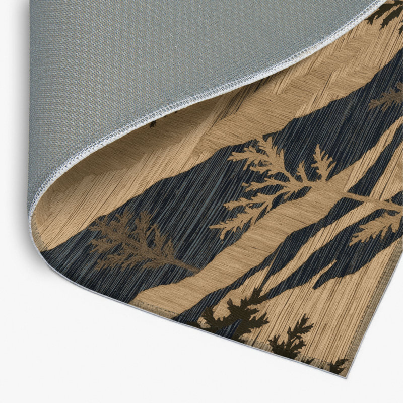 Tapis d'intérieur et d'extérieur brun Nature, Rectangle 4pi x 6 pi