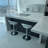 Swivel Adjustable Height Counter Stool with Metal Frame