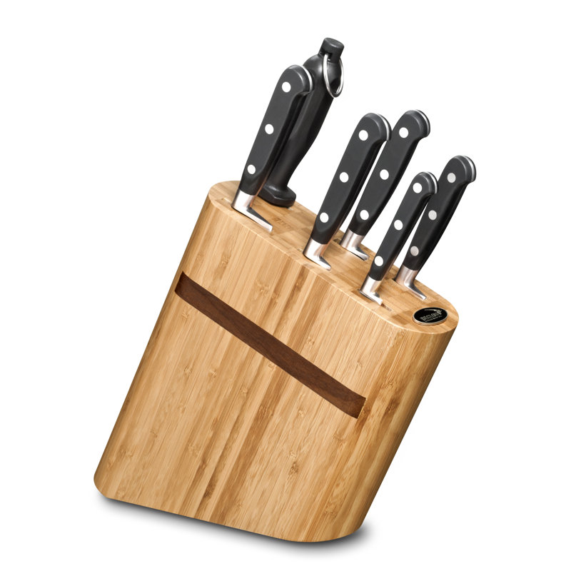 Déglon 7 Piece Stainless Steel Knife Block Set