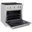ZLINE 30" Paramount Dual Fuel DuraSnow® Range w/ 4 Brass Burners & Convection Oven (SDRS-BR-30)
