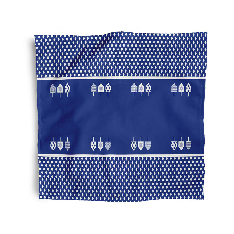 Serviette 22 po dreidels, Bleu royal