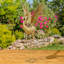 Ensemble de 4 figurines de jardin flamant rose métallique assorties