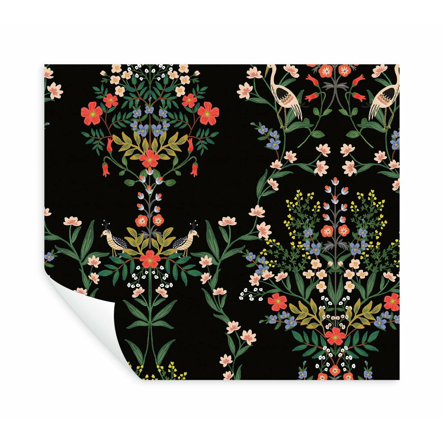 Luxembourg Self-Adhesive Wallpaper, Black