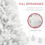 9ft Tall Unlit Artificial Christmas Tree with 2132 Branch Tips, Auto Open Design, and Steel Base for Easy Holiday Décor-118094917