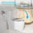 Modern Elongated One-Piece Toilet with Dual Flush, Easy Cleaning Fully Skirted Design (Seat Included), 12'' Rough-in