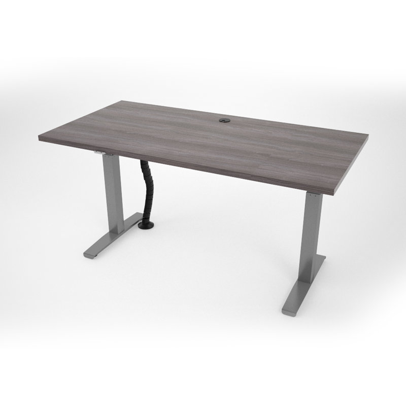 Bureau à hauteur réglable REVOH, H 50 po x l 60 po x P 30 po, Érable iconique