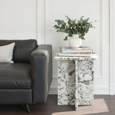 Modern Handmade Marble Side Table