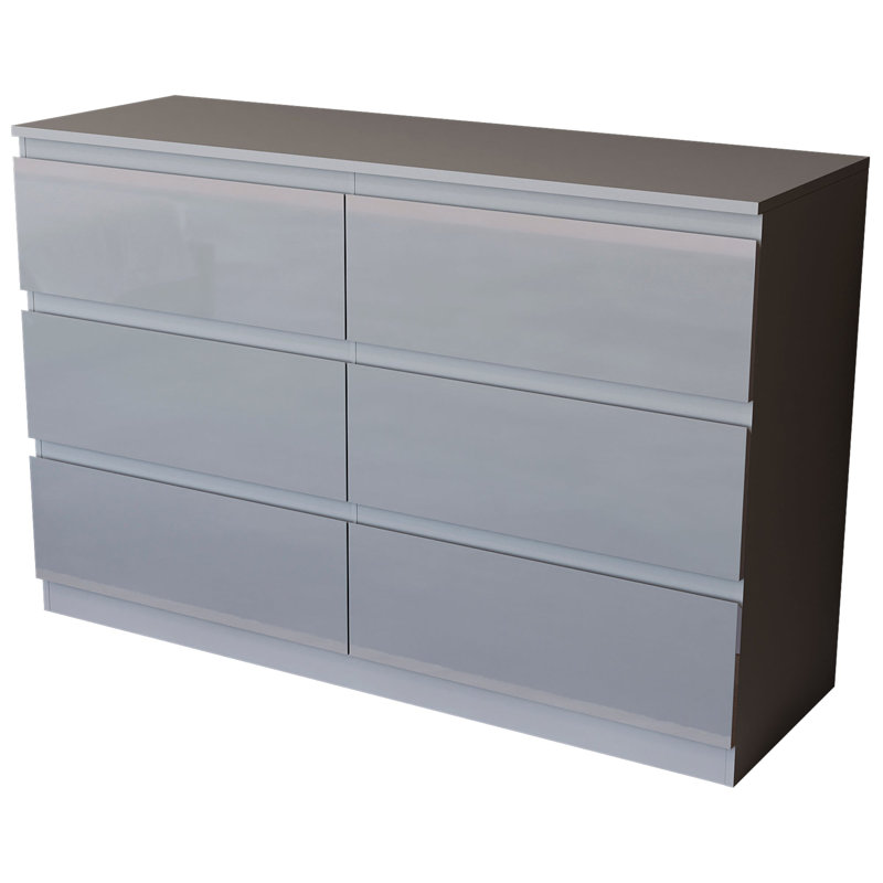 6 Drawer Chest, (FSC 100%) (2), Grey