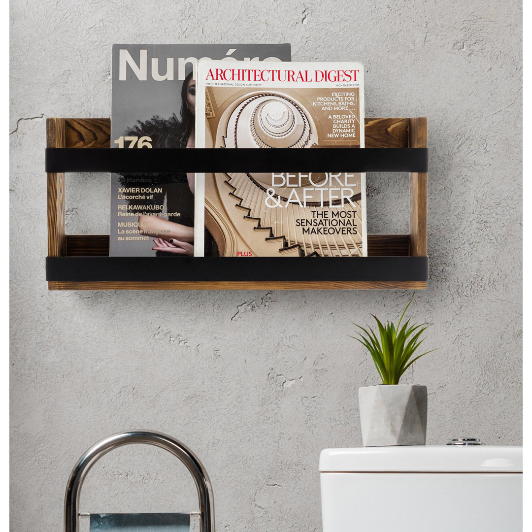 Elneta Free Standing Magazine Rack 17 Stories