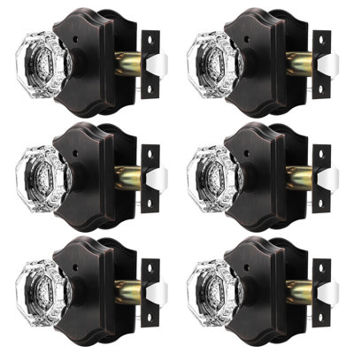 Crystal Privacy Door Knobs