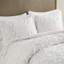 Édredon double / grand - Rembourrage en chenille 100% coton 2 taies décoratives élégantes et sereines 3 douces broderies douillettes-122457579-122457580