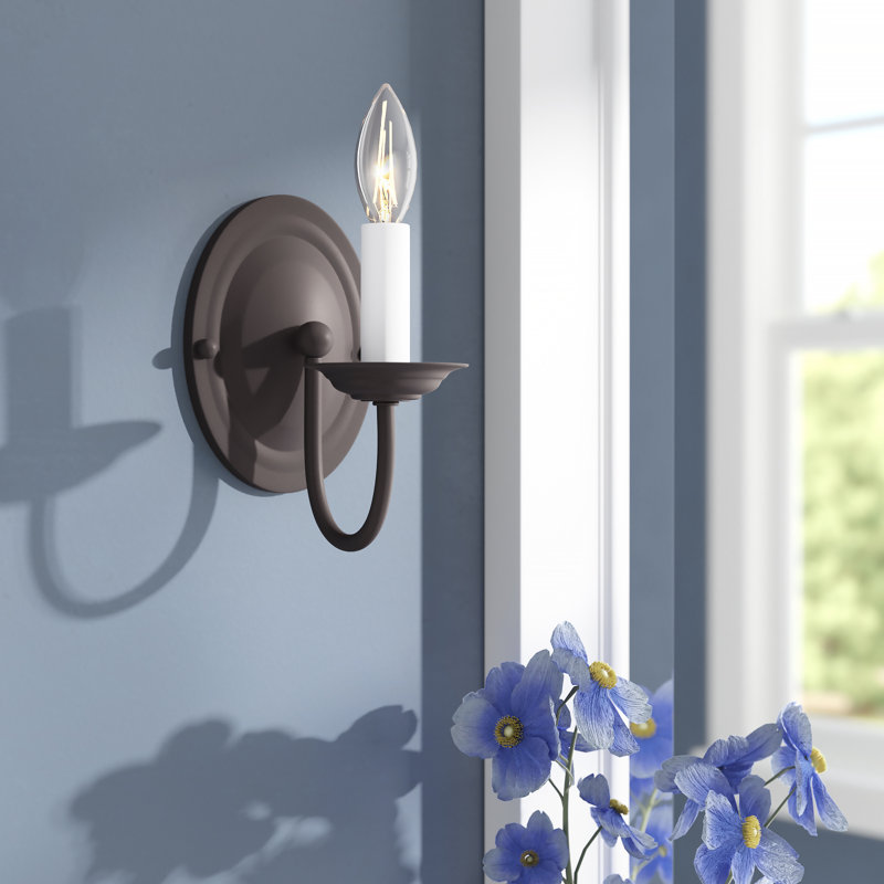 Maynes Candle Wall Light, Bronze