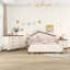 Ensemble de chambre à coucher 3 pièces avec table de chevet et commode Halaya-86884490-86884493