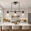 6-Light Kitchen Island Pendant Light With Fan And Remote