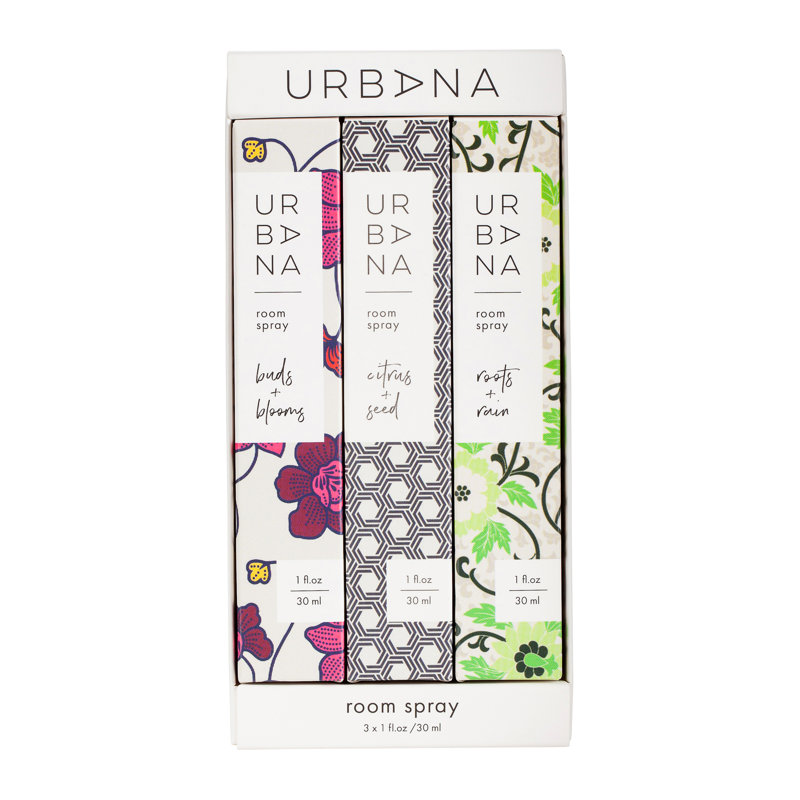 Urbana Assorted Fragrance Room Spray Gift Set 3 x 1oz