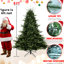 Arbre de Noël complet de 9 pi, 3451 pointes, matériau / PE, base large pour grands espaces, branches articulées à décoration rapide, arbre de support en métal renforcé avec conception réaliste, structure époustouflante, structure