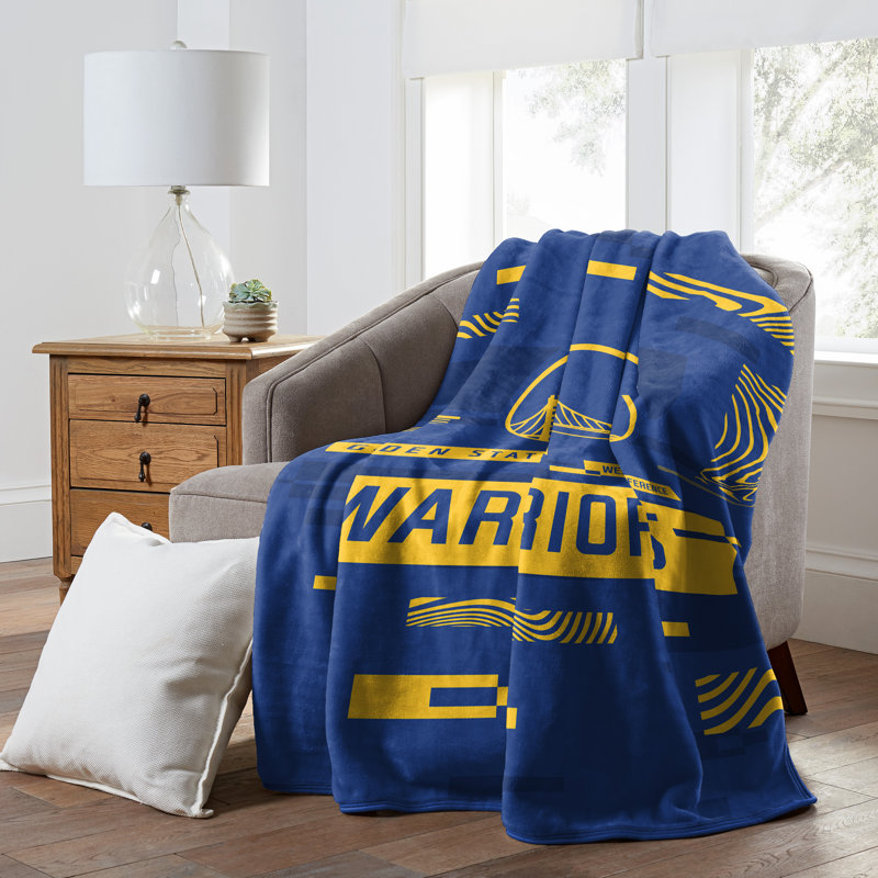 Throw Blanket, Yellow/Blue, Golden State Warriors