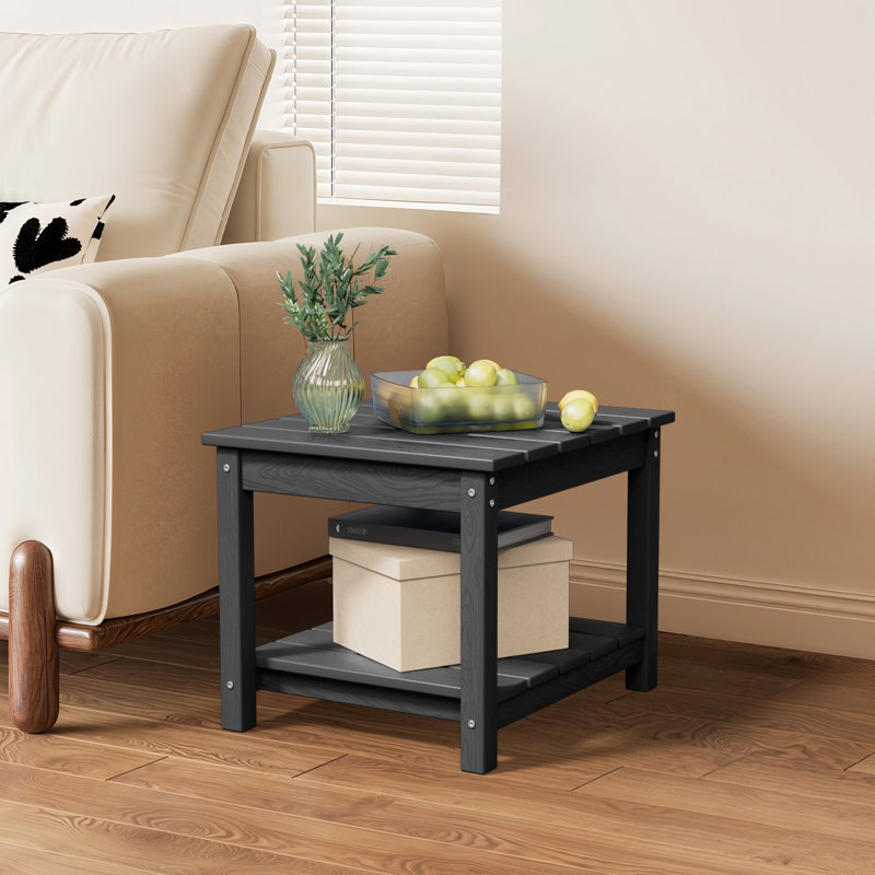 Table d'appoint en PEHD, Gris