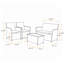Ensemble de conversation pour patio pour 4 personnes avec coussins-131139733