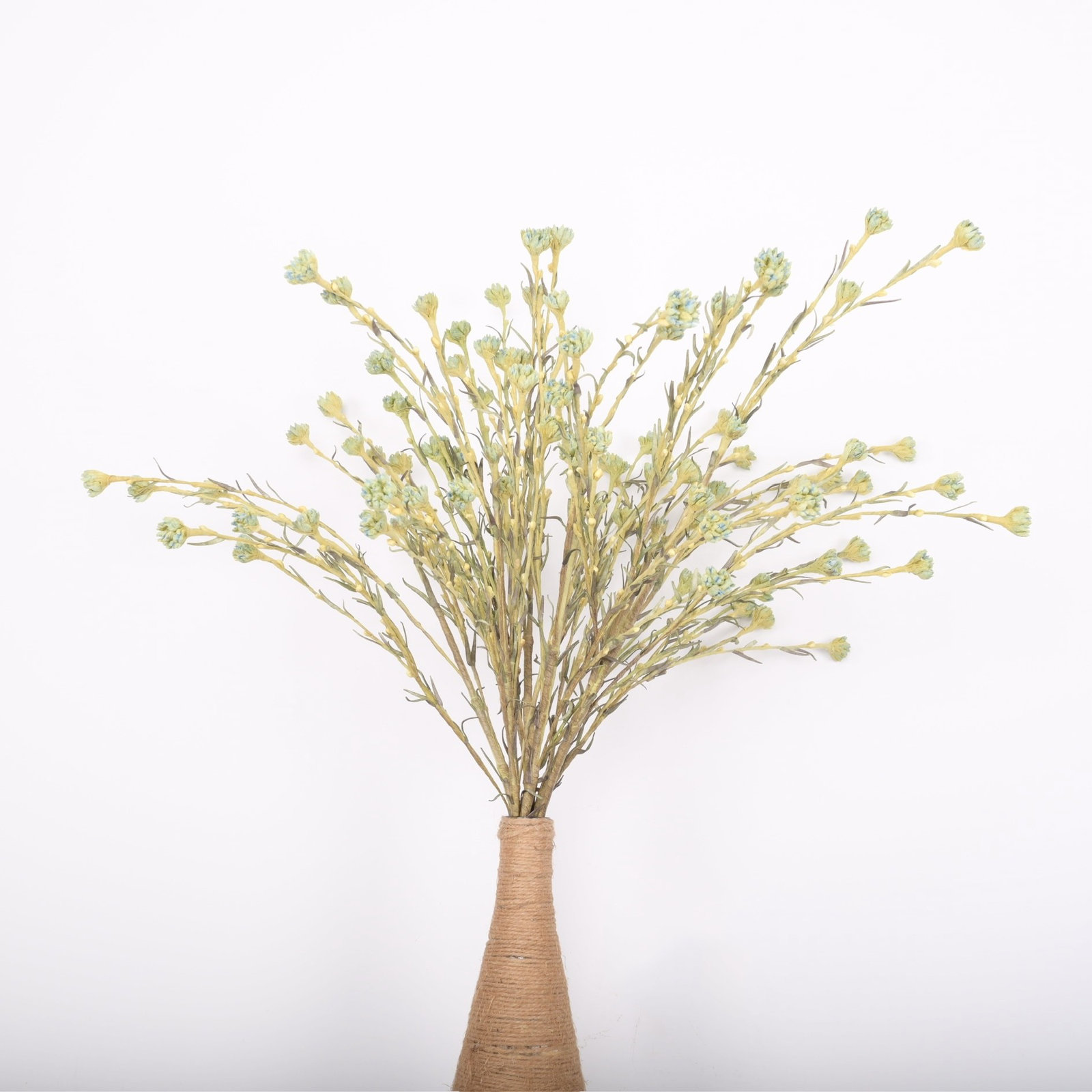 Artificial Wildflower Floral Arrangement With Long Stems For Vase Filler Table Decoration Home Decor, Blue