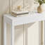 Console moderne, canapé Amy, blanc