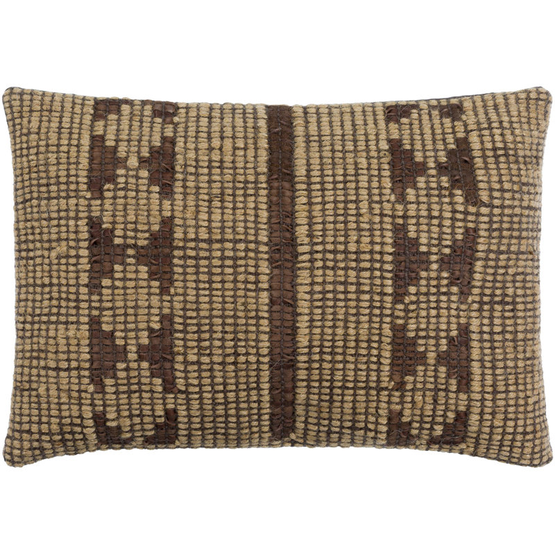 Twareg Geometric Jute Reversible Pillow Cover