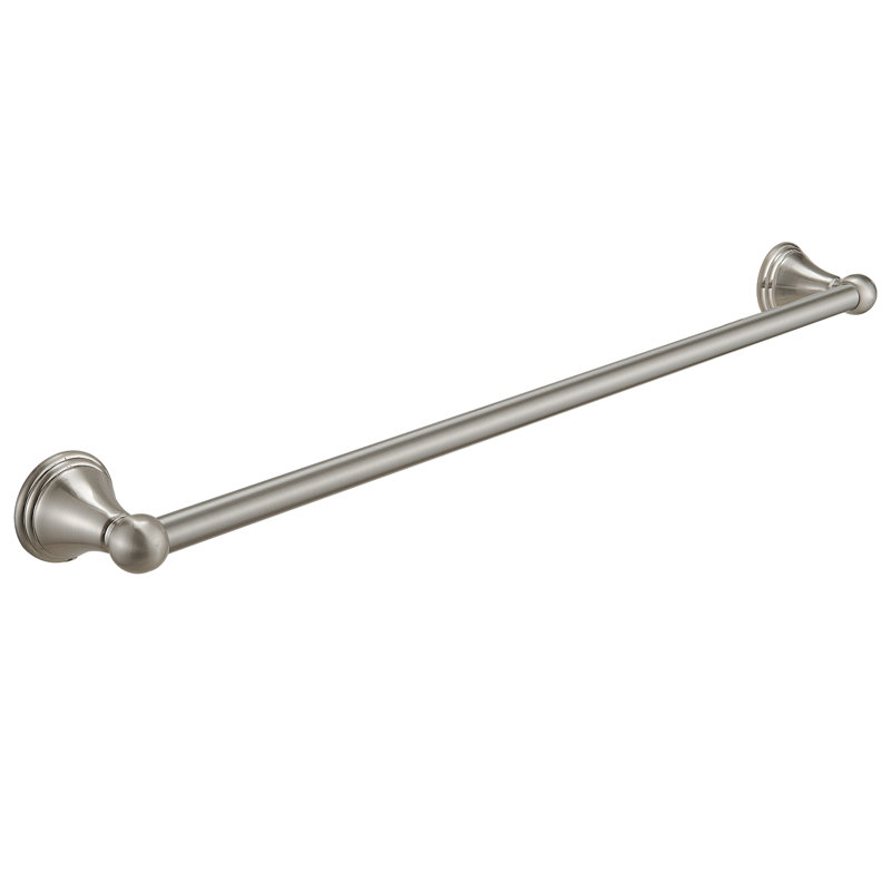 Barre à serviettes murale 24 po, Nickel brossé